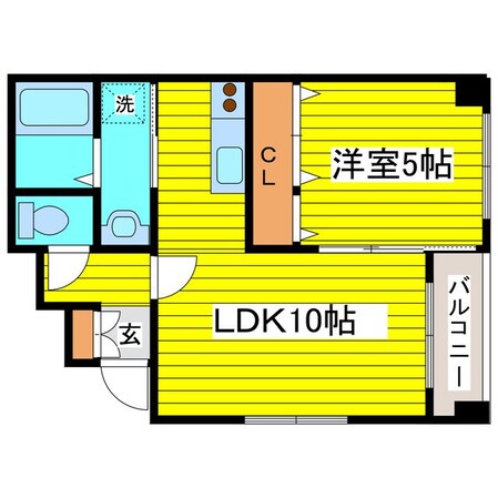 元町駅 徒歩2分 5階の物件間取画像